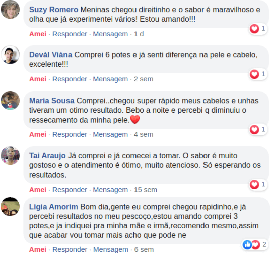 Depoimentos do Facebook